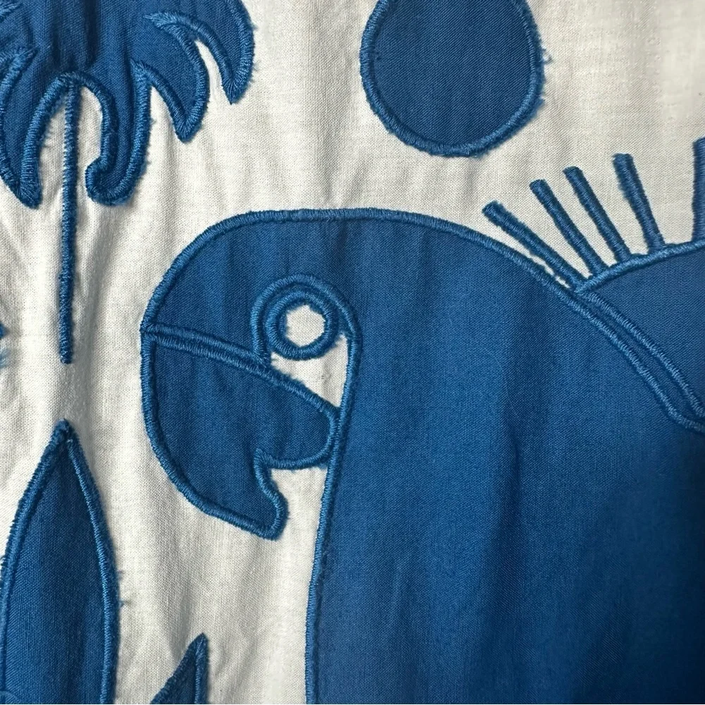 Farm Rio Embroidered Patchwork Maxi Tent Dress Size Large - Picture 6 of 16